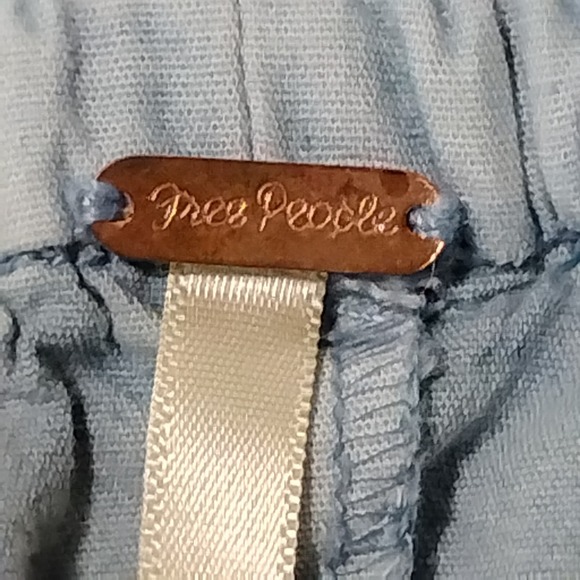 Free People To The Sky Parachute Pants XS Blue Elastic Waist Drawstring - Picture 11 of 16